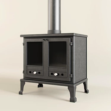 CozyFire Wood Burner Stove 3D model image 1 