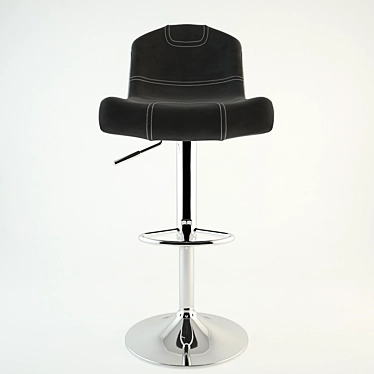 Black League Barstool by Lumisource 3D model image 1 