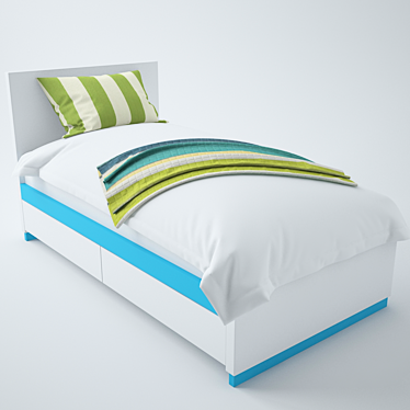 Cozy Dream Kids' Bed 3D model image 1 
