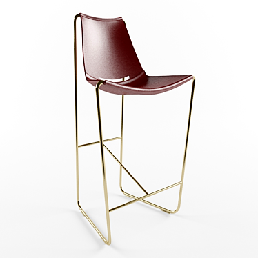 Midj Apelle H75 Bar Stool 3D model image 1 