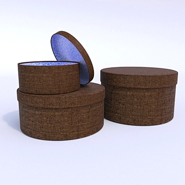 Decorative Storage Boxes 3D model image 1 