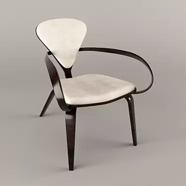 Elegant White Chair 3D model image 1 
