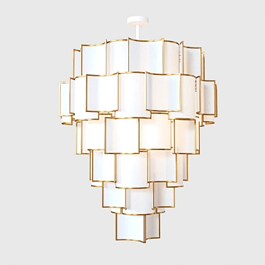 Elegant Shade Pendant Light 3D model image 1 