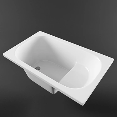 Compact Acrylic Bath: Riho Petit 3D model image 1 