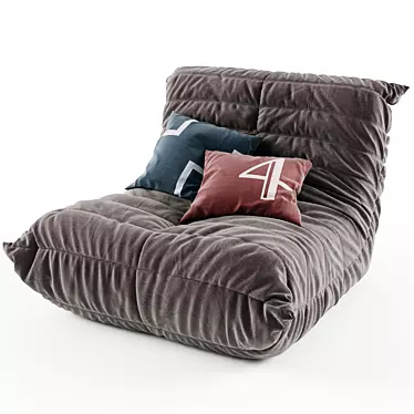 Ligne Roset TOGO 3 - Contemporary Chic Lounger 3D model image 1 