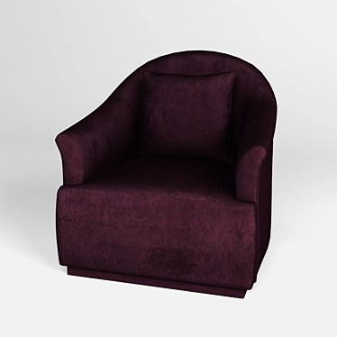 Luxurious Velvet Chair 3D model image 1 