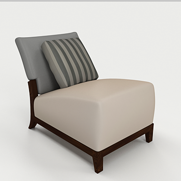 Cozy Nonarm Living Chair 3D model image 1 