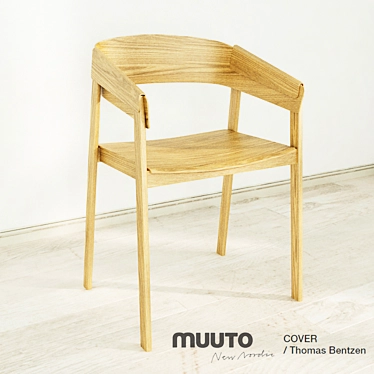 Muuto COVER Chair: 6 Texture Options 3D model image 1 