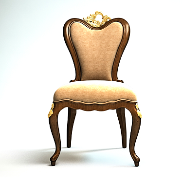 European Single Chair: Comfort in Style 3D model image 1 