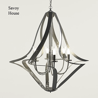 Classic Style Chandelier by Savoy House 3D model image 1 