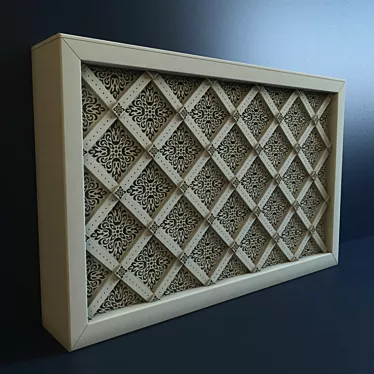 Title: Ornate Radiator Grille - Elegant Home Decor 3D model image 1 