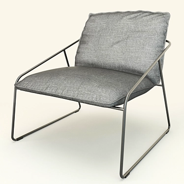 Ikea-inspired Armchair: Cozy & Stylish 3D model image 1 