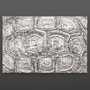 Turtle Wall Panel: Handcrafted Custom Décor 3D model image 1 