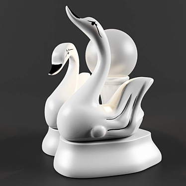 Title: Swan Shaped Decorative Light 3D model image 1 