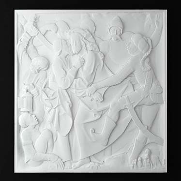 Bas Relief People 3D model image 1 