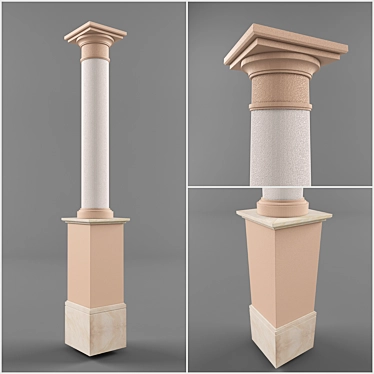 Elegant Classical Column 3D model image 1 