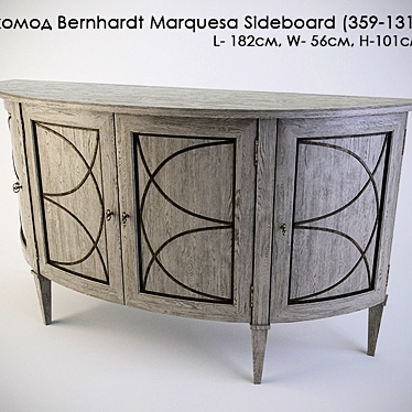 Elegant Bernhardt Marquesa Sideboard 3D model image 1 