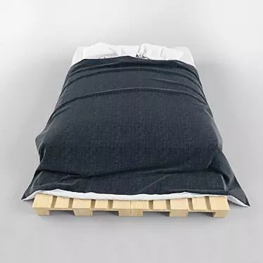 Modern Loft Bed with High-Quality Design 3D model image 1 