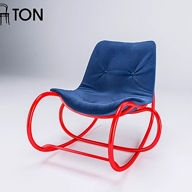 TON Weve Designer Armchair 3D model image 1 