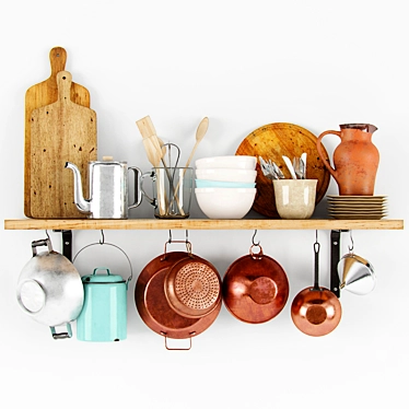Homestyle Kitchen Utensils 3D model image 1 
