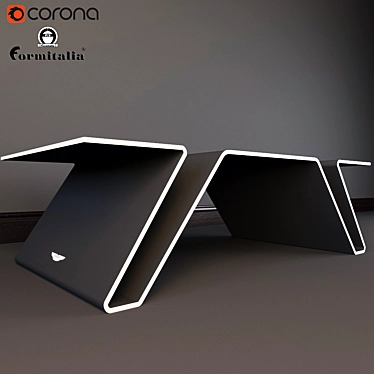 Aston Martin Carbon Fiber Coffee Table 3D model image 1 