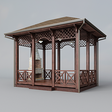 Elegant Arbor - 5000x3000mm 3D model image 1 