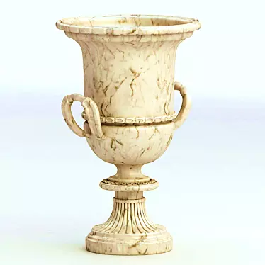 Elegant Ceramic Flowerpot 3D model image 1 