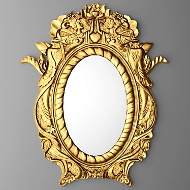 Reflective Elegance Mirror 3D model image 1 
