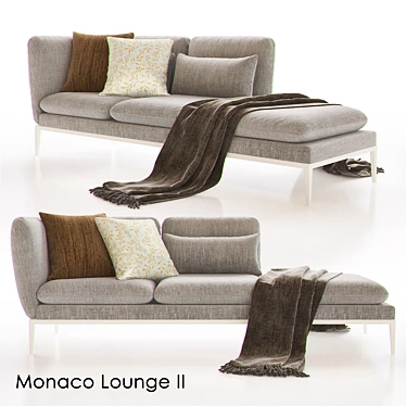 Luxurious Monaco Chaise II: Arik Ben Simhon Design 3D model image 1 