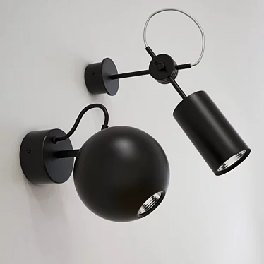 Nowodvorski Bubble Black Wall Sconce 
or 
Nowodvorski Eye Steel Wall Sconce 3D model image 1 