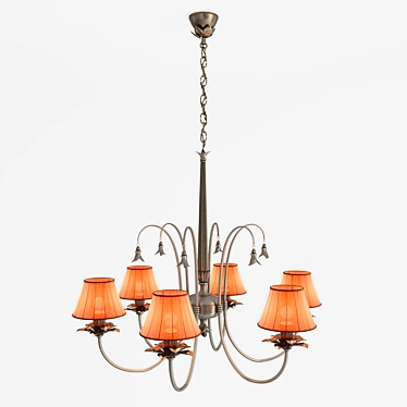 Baga 1039: Adjustable Turbosmooth Chandelier 3D model image 1 