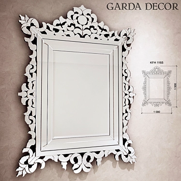 Elegant Reflection: Garda Decor Mirror 3D model image 1 