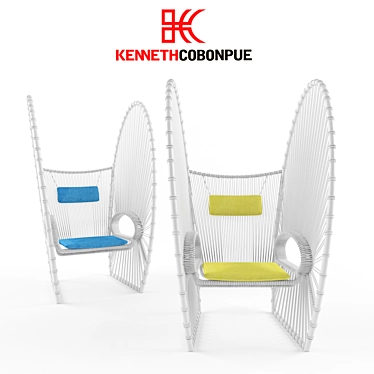 Kenneth Cobonpue Papillon Armchair 3D model image 1 