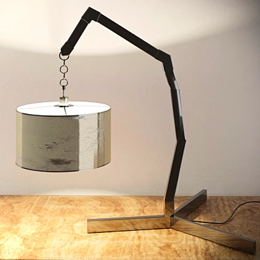 Vintage Copper Table Lamp 3D model image 1 