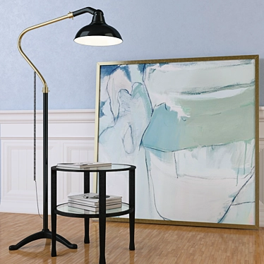 Elegant Windsor Floor Lamp 3D model image 1 