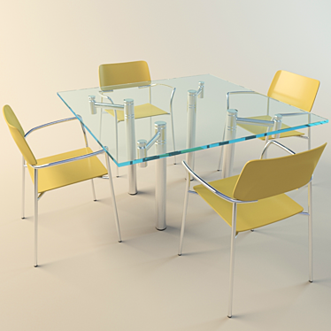 Sleek Tech Furniture 3D model image 1 