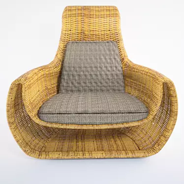 Woven Round Chair 3D model image 1 