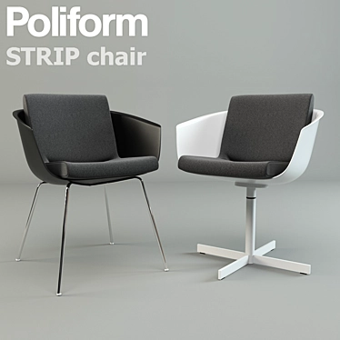 Poliform STRIP Chair: Elegant and Realistic 3D Model 3D model image 1 