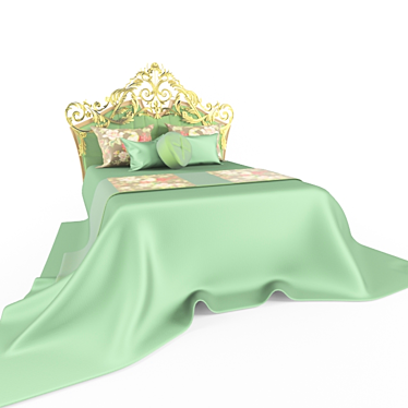 Elegant Jadore Bed: Luxurious Comfort 3D model image 1 