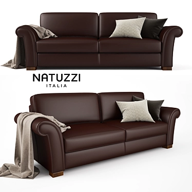 Title: Natuzzi Inga Sofa: Exquisite Comfort 3D model image 1 