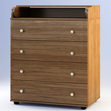 "Umka" Changing Table: Stylish and Functional 3D model image 1 