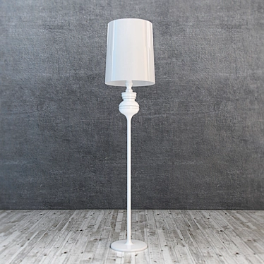 Industrial Style Floor Lamp 3D model image 1 