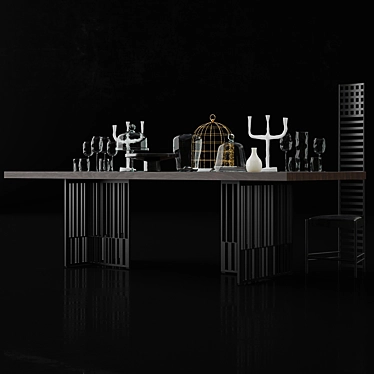 Designer Inspired Set: Molteni, Mackintosh & Glass 3D model image 1 