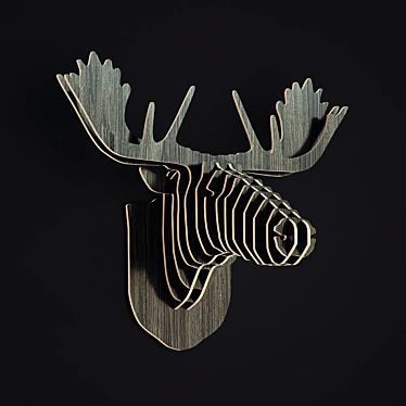 Nordic Animal Wall Crafts 3D model image 1 