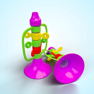 Little Toot: Child's Whistle 3D model image 1 