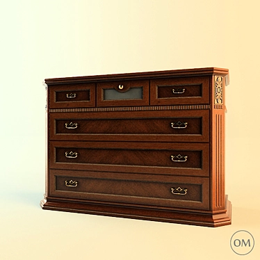 Italian Style: Bristol  Chest of Drawers 3D model image 1 