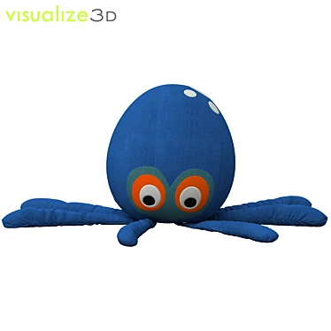 Oceanic Octo Cushion 3D model image 1 