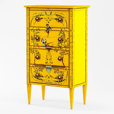 Sleek UW Texture Desk 3D model image 1 