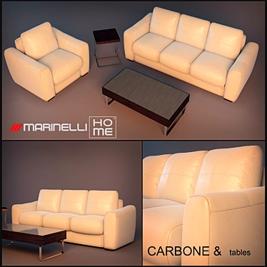 A set of upholstered furniture from factory Carbone Marinelli