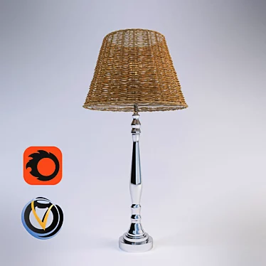 Elegant "Sabrina" Table Lamp 3D model image 1 